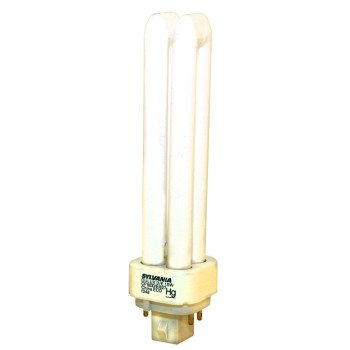 Sylvania 20683 Compact Fluorescent Bulb, 18 W, T4 Lamp, G24Q-2 Lamp Base, 989 Lumens, 2700 K Color Temp