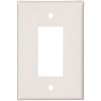 Eaton Wiring Devices 2751W-BOX Wallplate, 5-1/4 in L, 3-1/2 in W, 1 -Gang, Thermoset, White, High-Gloss