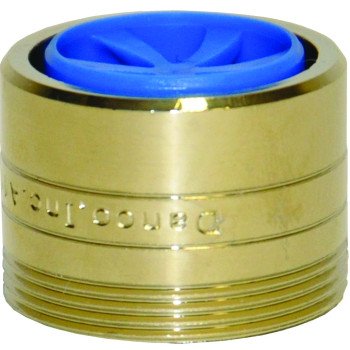 Danco 10478 Faucet Aerator, 15/16-27 x 55/64-27 Male x Female Thread, Brass, Polished Brass, 1.5 gpm