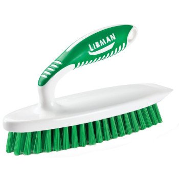 Libman 16 Scrub Brush, 1 in L Trim, PET, 7-1/2 in W Brush, 7-1/4 in OAL, White