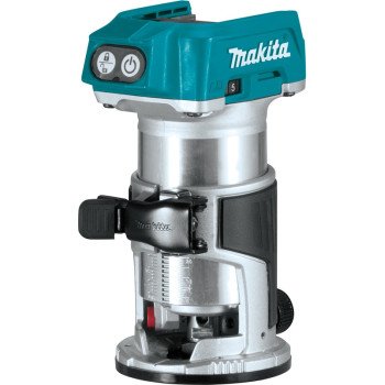 Makita XTR01Z Compact Router, 18 V, 10,000 to 30,000 rpm Spindle