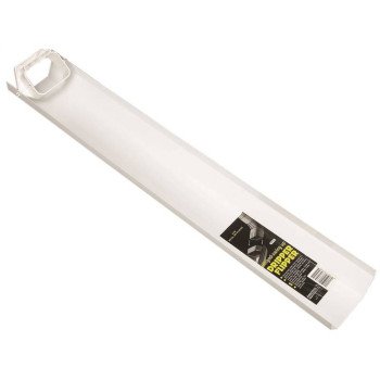 Amerimax 37030 Downspout Extension, 30 in L Extended, Vinyl, White, For: Vinyl or Metal 2 x 3 in Downspouts