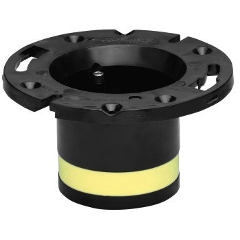 Oatey 43538 Closet Flange, 4 in Connection, ABS, Black, For: 4 in Pipes