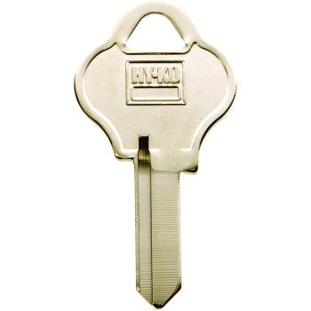 Hy-Ko 11010PA1 Key Blank, Brass, Nickel, For: Pado Cabinet, House Locks and Padlocks