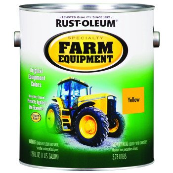 RUST-OLEUM SPECIALTY 7449402 Farm Equipment Enamel, Caterpillar Yellow, 1 gal Can