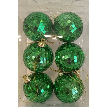 Santas Forest 99952 Ornament, 60 mm, Faceted, Plastic and Foam, Assorted