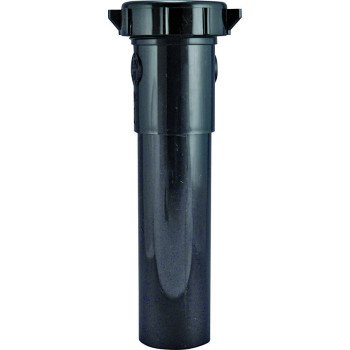 Plumb Pak PP55-12B Pipe Extension Tube, 1-1/2 in, 12 in L, Plastic, Black