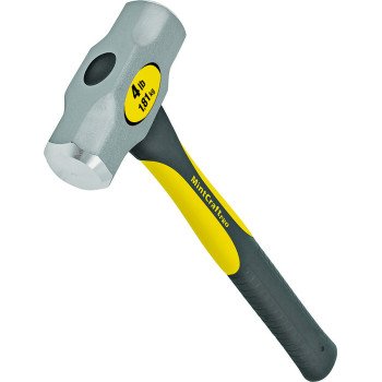 Vulcan 34502 Engineer Hammer, 4 lb Head, Forged Milled Head, Steel Head