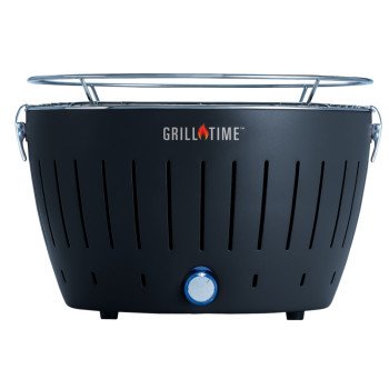 Grill Time TAILGATER GT UPG-G-13 Charcoal Grill, Anthracite Gray, Steel Body