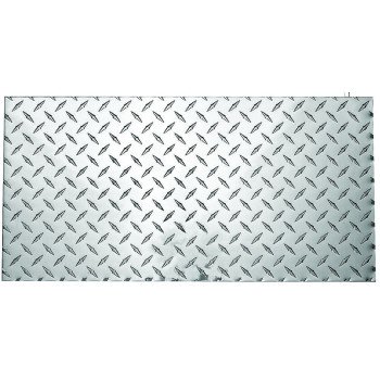 Stanley Hardware 4221BC Series N316-364 Tread Plate, 12 in W, 24 in L, Diamond Tread, Aluminum, Polished