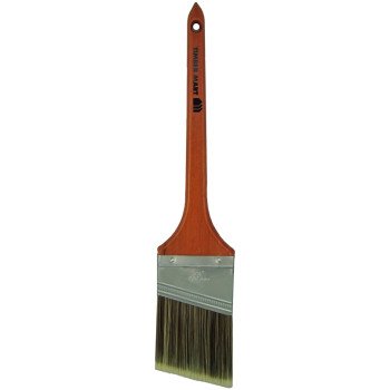 Nour 1333-63TBM Paint Brush, 2-1/2 in W, Angle Brush, Polyester Bristle, Rat Tail Handle