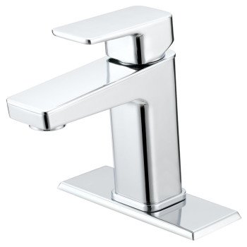 Boston Harbor FS6A0215CP Lavatory Faucet, 1.2 gpm, 1-Faucet Handle, 1, 3-Faucet Hole, Metal/Plastic, Chrome Plated