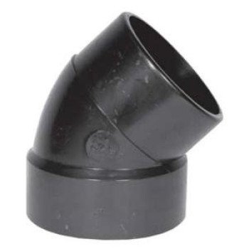 IPEX 027220 Pipe Elbow, 1-1/4 in, Hub x Spigot, 45 deg Angle, ABS, SCH 40 Schedule