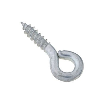 National Hardware N118-430 Screw Eye, #210, 0.136 in Dia Wire, 0.56 in L Thread, 1.19 in OAL, 35 lb Working Load, Steel