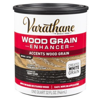 VARATHANE 314089 Wood Grain Enhancer, White Grain, Liquid, 1 qt