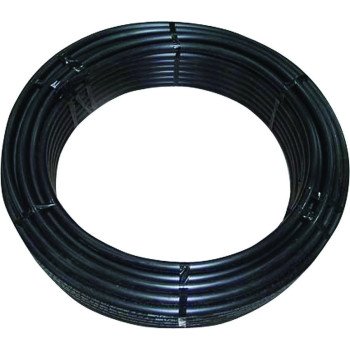 Cresline SPARTAN 80 Series 21050 Pipe Tubing, 1-1/2 in, Plastic, Black, 100 ft L