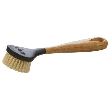 Lodge SCRBRSH Scrub Brush, 10 in OAL, Black/Brown/Natural Handle