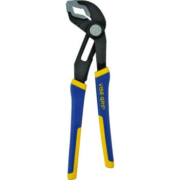 Irwin 4935351 Groove Lock Plier, 6 in OAL, 1-1/8 in Jaw Opening, Blue/Yellow Handle, Cushion-Grip Handle, 1-1/4 in L Jaw