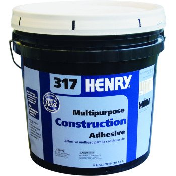 Henry 12039 Construction Adhesive, Off-White, 4 gal, Pail