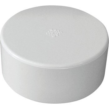 Canplas 414264BC Pipe Cap, 4 in, Hub, PVC, White