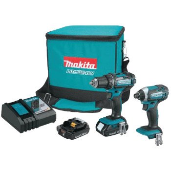 Makita CT225SYX Combination Tool Kit, Battery Included, 1.5 Ah, 18 V, Lithium-Ion, 2-Tools