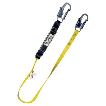 Guardian Fall Protection 01220 External Shock Lanyard, 130 to 310 lb, 6 ft L Line, Nylon/Polyester Line, 1-Leg, Snap