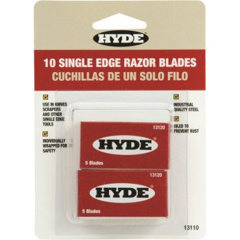 Hyde 13110 Blade, Razor, 1-Edge Blade, Steel Blade