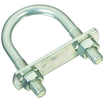 National Hardware N222-125 U-Bolt, 5/16-18 Thread, 1-1/8 in L Thread, Steel, Zinc