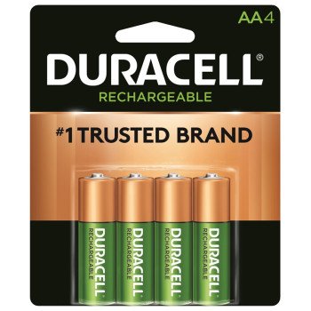 Duracell 66155 Battery, 2000 mAh, AA Battery, Nickel-Metal Hydride, Rechargeable