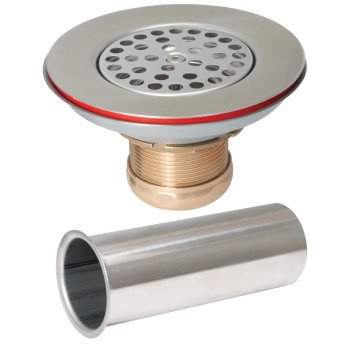 Keeney 1376SST Sink Strainer, Brass/Stainless Steel/Thermoplastic Elastomer