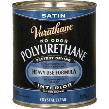 Rust-Oleum 200241H Polyurethane, Liquid, Crystal Clear, 1 qt, Can