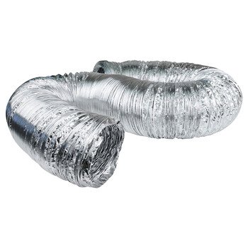 DUNDAS JAFINE AF450 Flexible Duct, 4 in, 50 ft L, Aluminum