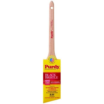 Purdy Black Bristle Adjutant 024020 Trim Brush, China Bristle, Rat Tail Handle