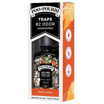 POO-POURRI Trap-A-Crap TRAP-002-CB Travel Size Toilet Spray, 2 oz Bottle, Citrus