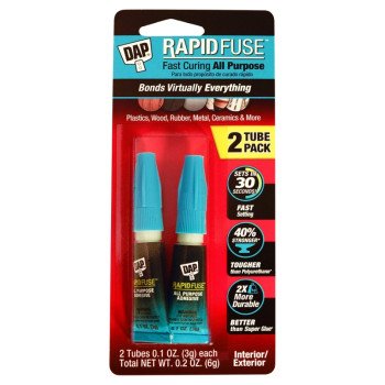 DAP RapidFuse 00158 Adhesive, Clear, 6 g Squeeze Tube