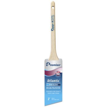 Premier Atlantic 17322 Paint Brush, 2 in W, 2-7/16 in L Bristle, Nylon/Polyester Bristle