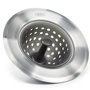 Good Grips 1308200 Sink Strainer, Silicone/Stainless Steel