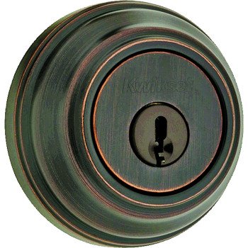 Kwikset 99800-122 Deadbolt, 1 Grade, K4 Key, Metal, Venetian Bronze, 2-3/8 to 2-3/4 in Backset, KW1 Keyway