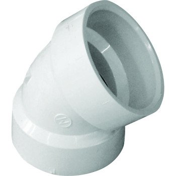 IPEX 192521P Pipe Elbow, 1-1/2 in, Hub, 45 deg Angle, PVC, SCH 40 Schedule