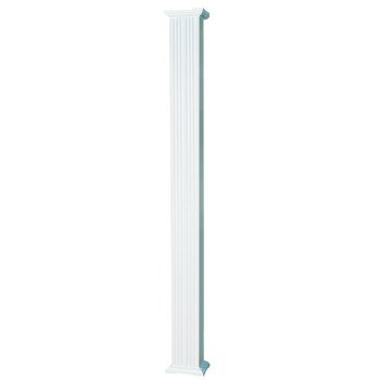 AFCO 60608 Column, 8 ft H, Square, Aluminum, White