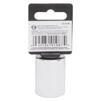 Vulcan MT6517445 Drive Socket, 7/8 in Socket, 1/2 in Drive, 12-Point, Chrome Vanadium Steel, Chrome