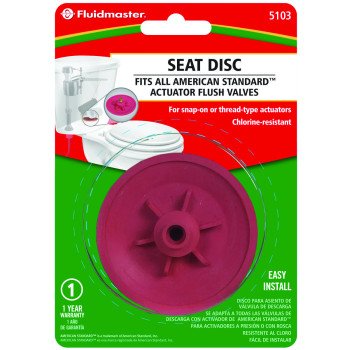 Fluidmaster 5103 Seat Disc, Rubber, Red, For: American Standard Actuator Flush Valves