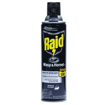 Raid 01353 Wasp and Hornet Killer, Gas, Spray Application, 14 oz, Aerosol Can