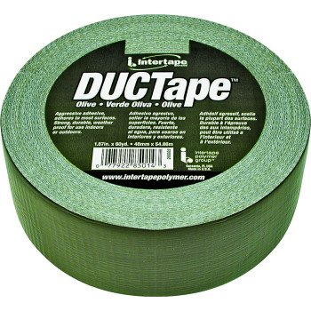 IPG 20C-OD2 Duct Tape, 60 yd L, 1.88 in W, Polyethylene-Coated Cloth Backing, Olive Drab