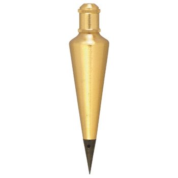 Johnson 108 Plumb Bob, 8 oz, Brass, Lacquered