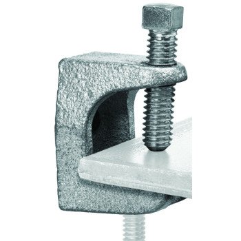 SuperStrut Z503-5 Beam Clamp, Iron, Silver, Electro-Plated