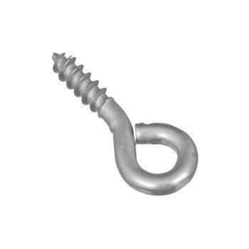 National Hardware N118-471 Screw Eye, #212, 0.105 in Dia Wire, 0.44 in L Thread, 0.94 in OAL, 20 lb Working Load, Steel