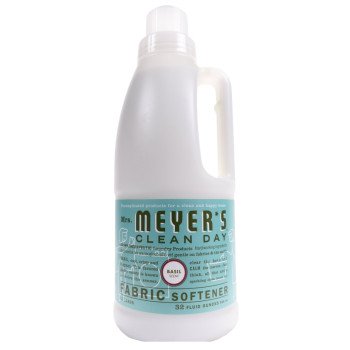 Mrs. Meyer's 014334 Fabric Softener, 32 oz, Liquid, Basil