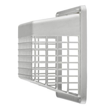 Lambro 1491WG Vent Guard, Universal, Plastic, White, For: 3 in, 4 in Hoods, Louvered Vents