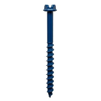 Simpson Strong-Tie Titen Turbo TNT25234HC25 Screw Anchor, 1/4 in Dia, 2-3/4 in L, Carbon Steel, Zinc Plated